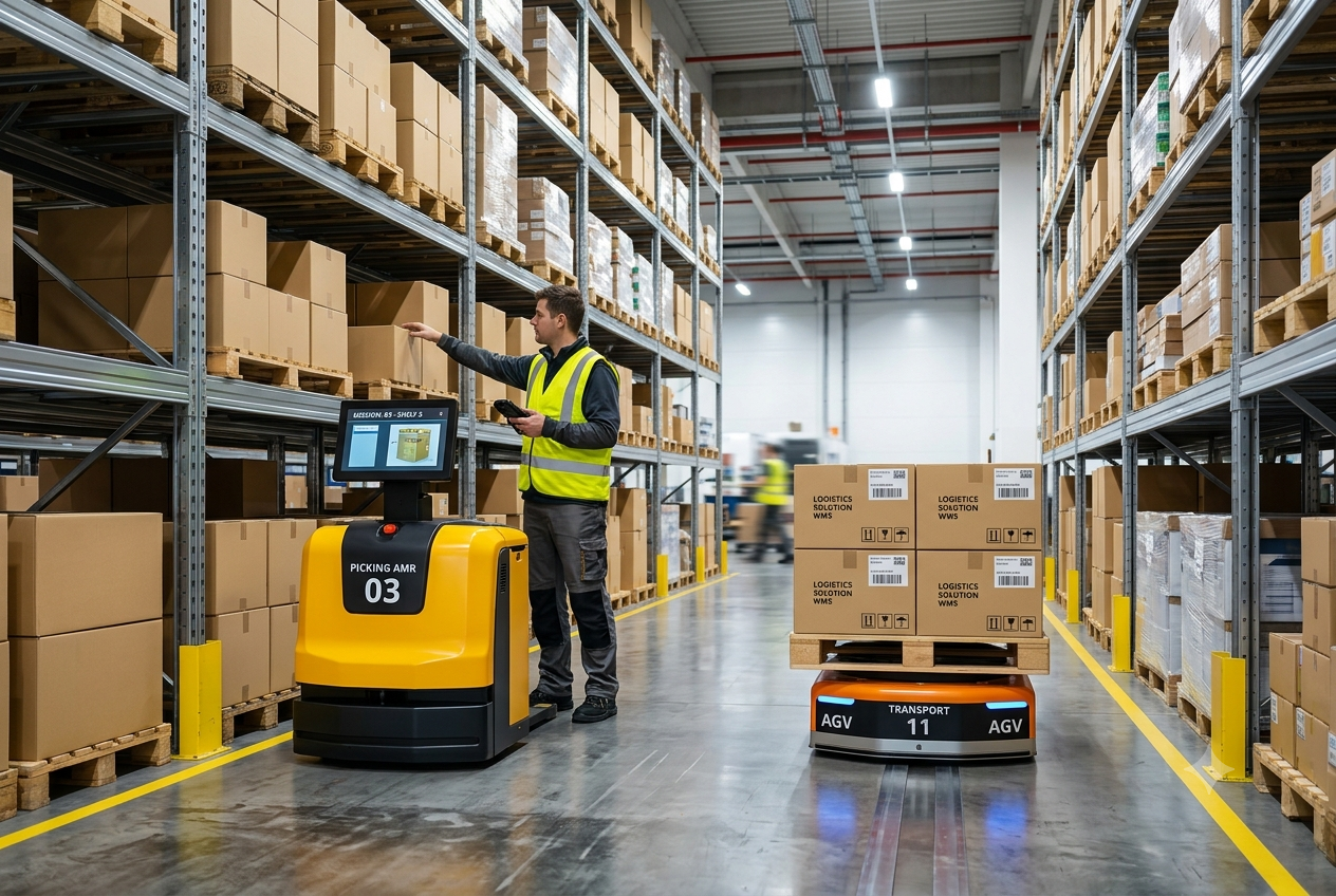 Distribution center floor